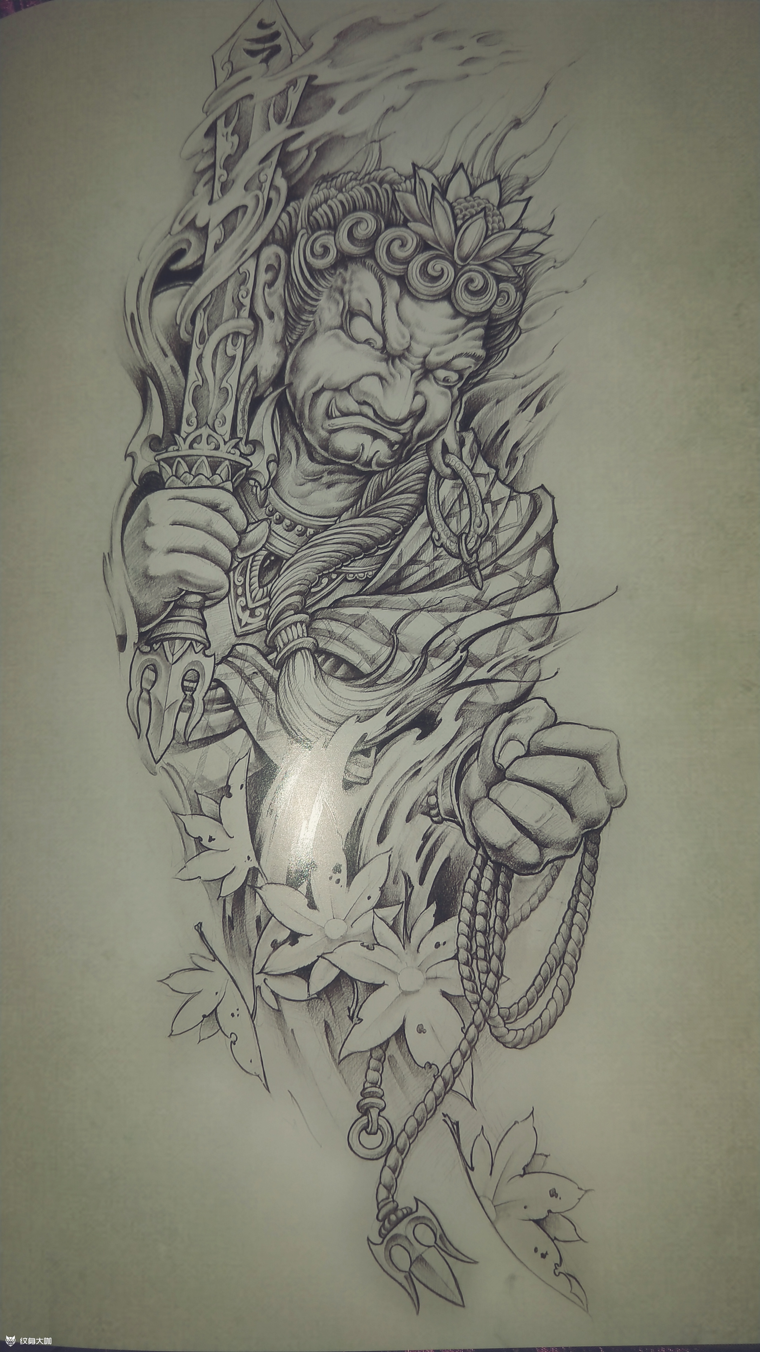 冥王_纹身图案手稿图片_毛毛的纹身作品集