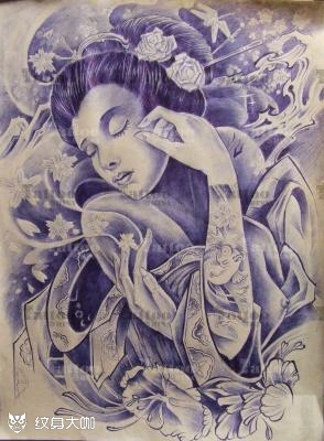 请问下各路爱好者,纹个艺姬在大_纹身吧社区 - 纹身大咖