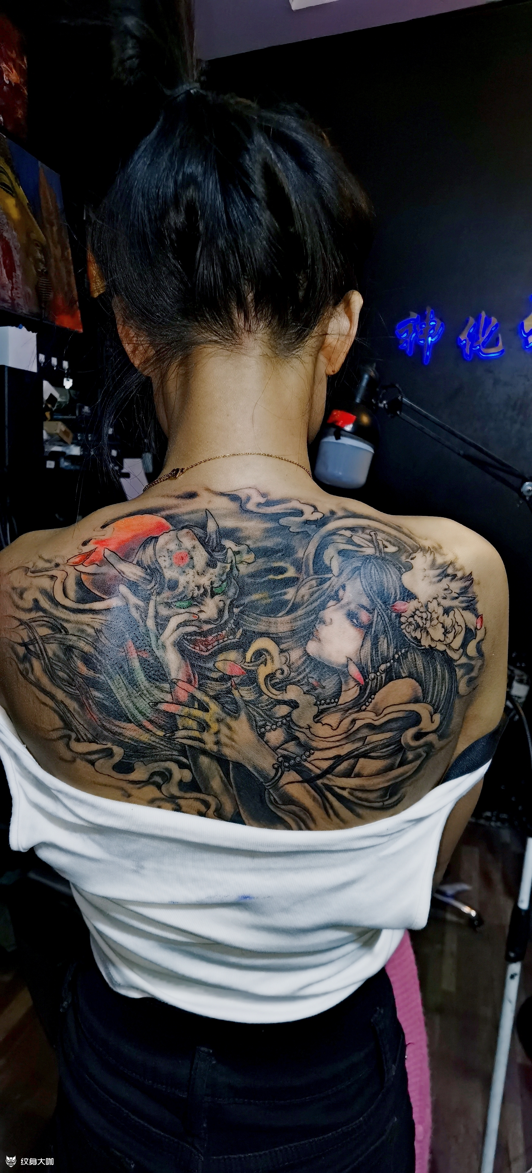 遮盖艺姬_纹身图案手稿图片_苏日星的纹身作品集