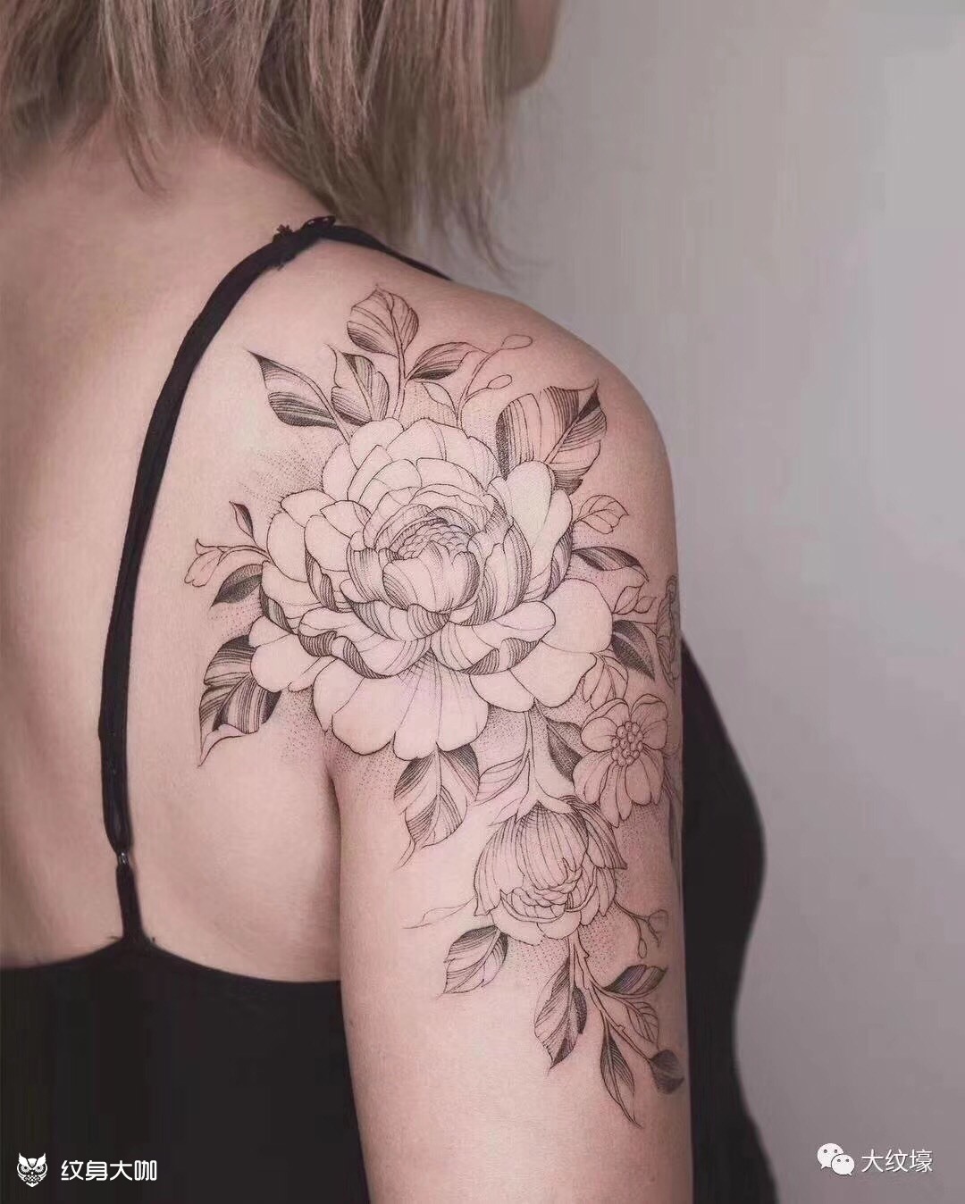 素花_纹身图案手稿图片_酒酒的纹身作品集