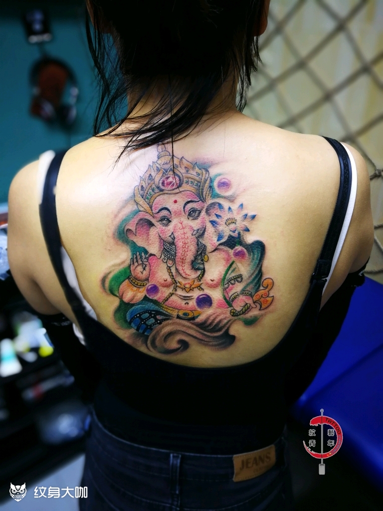 象神_纹身图案手稿图片_杨东海的纹身作品集