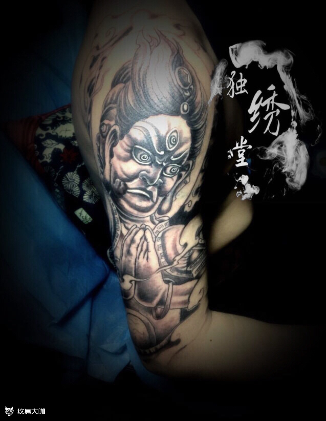 阿修罗_纹身图案手稿图片_南充独绣堂的纹身作品集