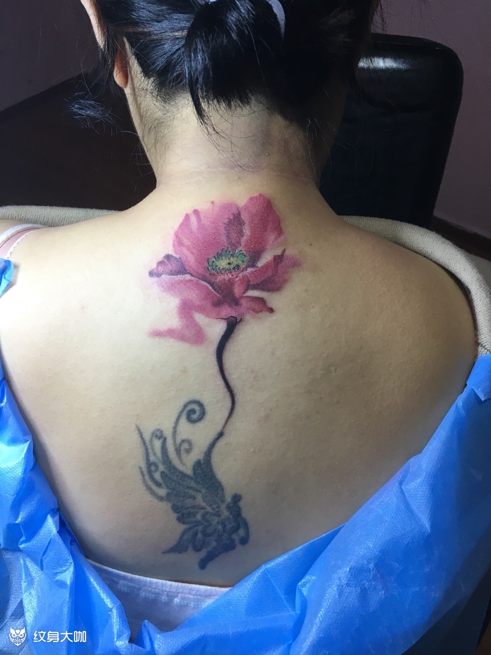 罂粟花_纹身图案手稿图片_纹艺派的纹身作品集