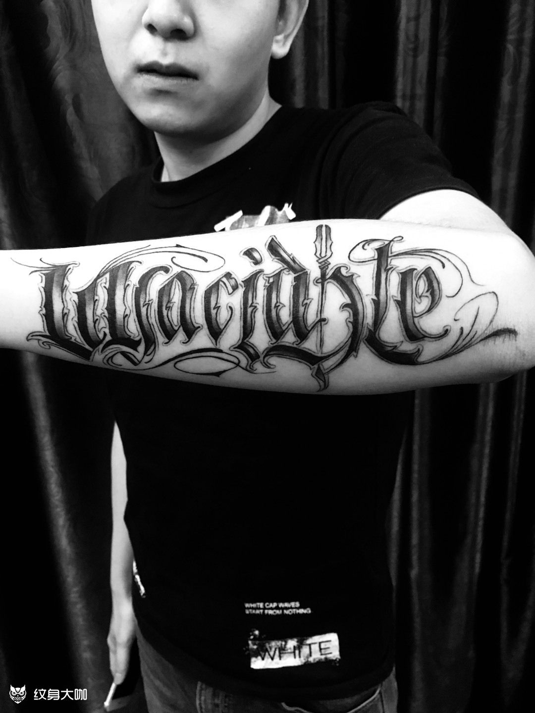 奇卡诺花体_纹身图案手稿图片_tt的纹身作品集