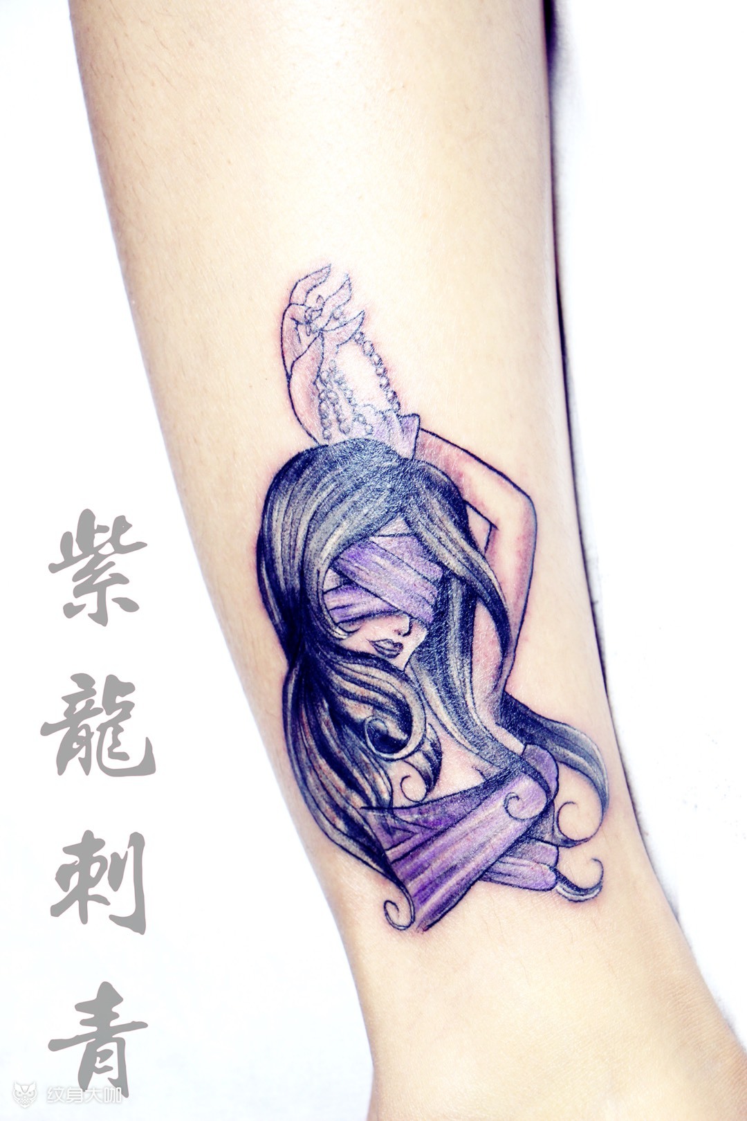 遮盖旧纹身_纹身图案手稿图片_紫龙的纹身作品集
