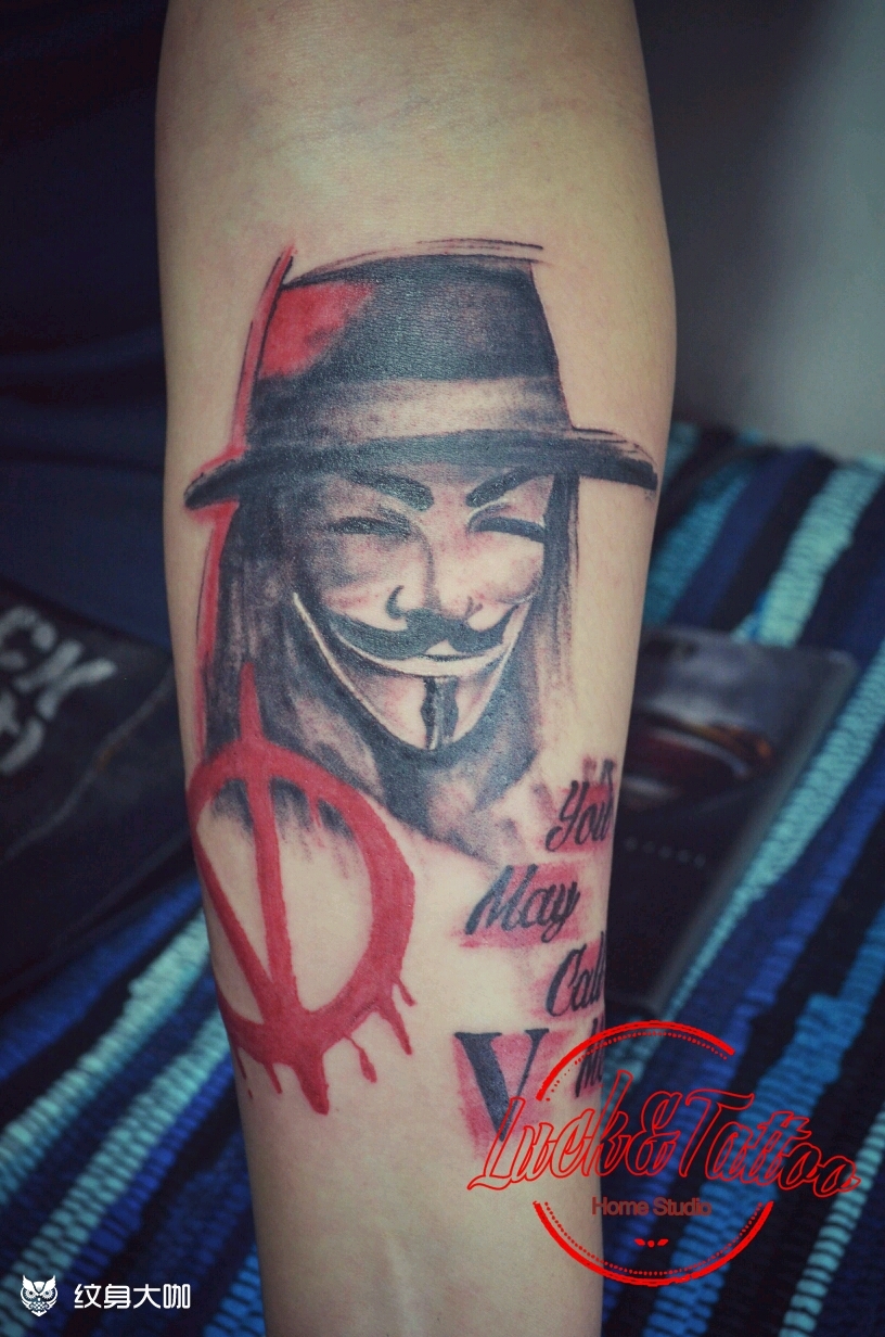 v字仇杀队_纹身图案手稿图片_luck的纹身作品集