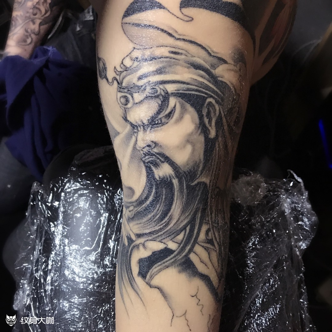 关公_纹身图案手稿图片_唐朝的纹身作品集