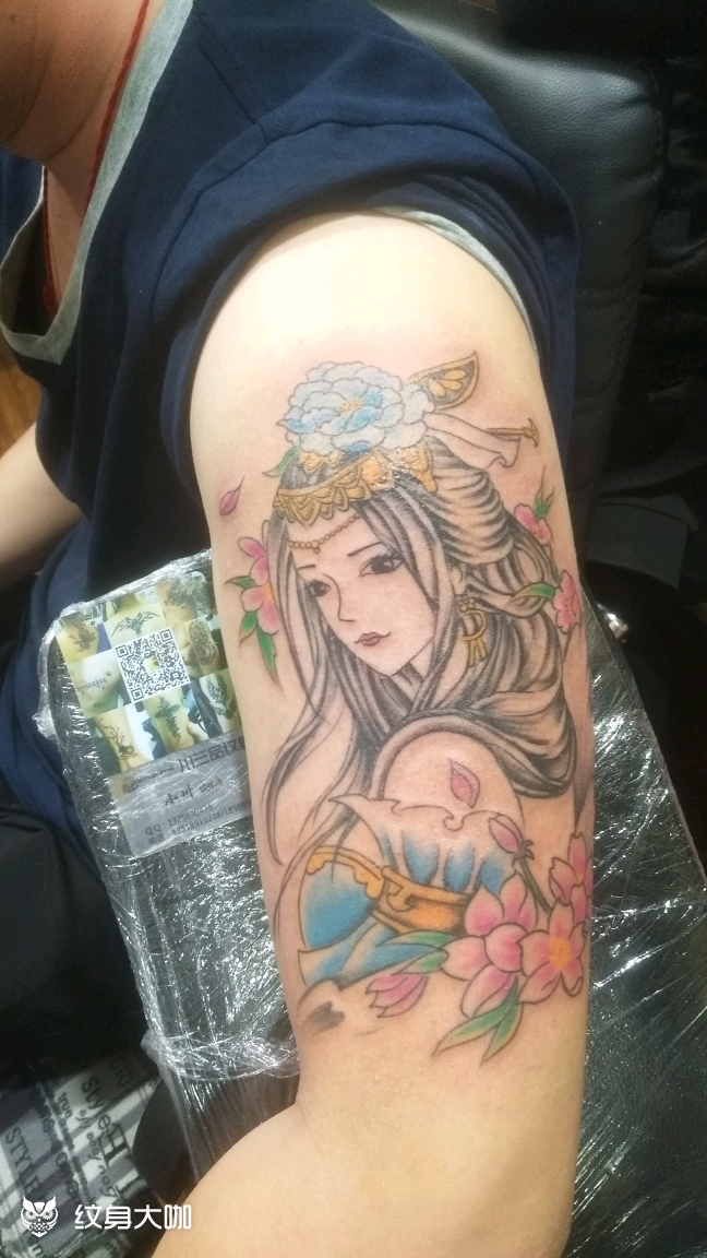 艺伎_纹身图案手稿图片_李浩霖的纹身作品集