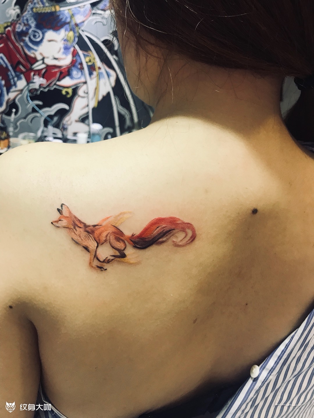 小狐狸_纹身图案手稿图片_雷子的纹身作品集