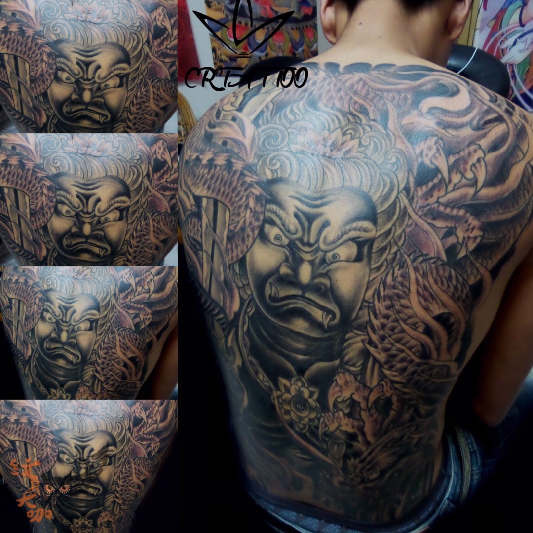 不动明王_纹身图案手稿图片_兔邦的纹身作品集