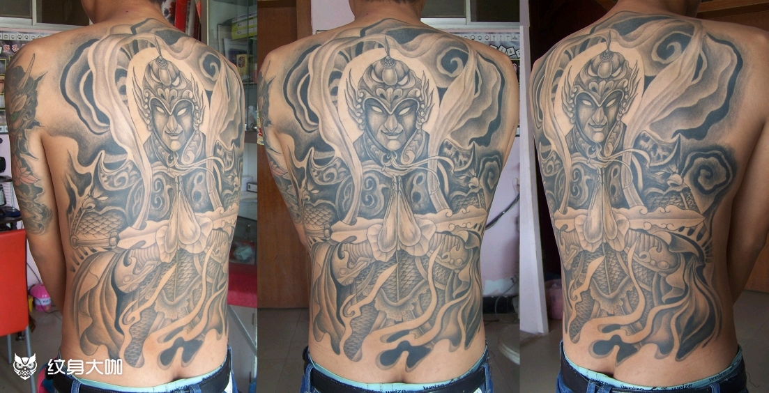 神将韦陀_纹身图案手稿图片_任志刚的纹身作品集