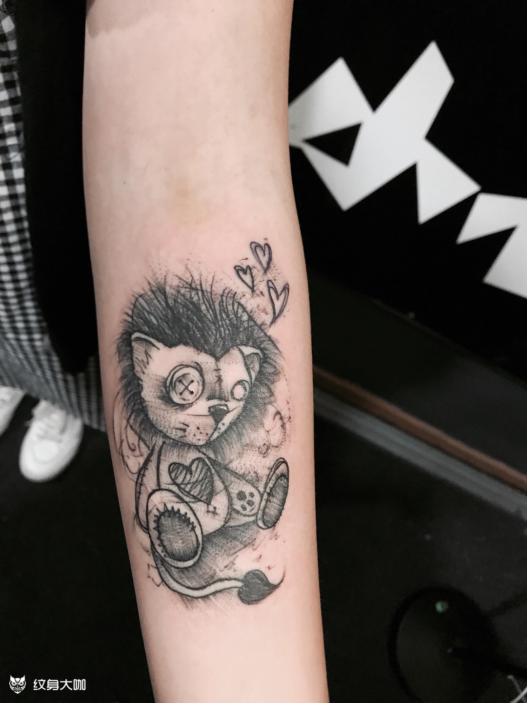 暴力熊_纹身图案手稿图片_穗子的纹身作品集
