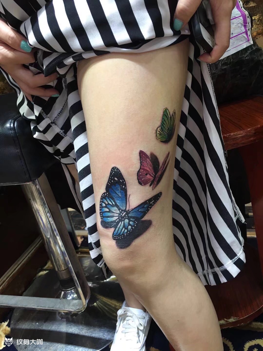 盖疤蝴蝶_纹身图案手稿图片_黄守昭的纹身作品集