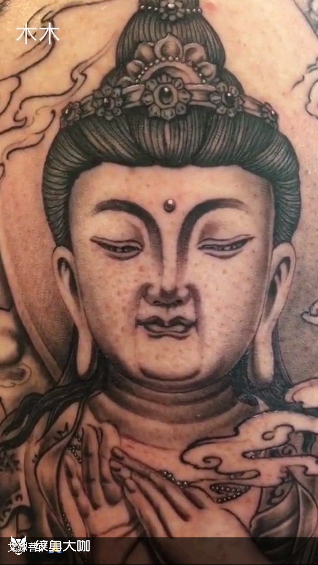 文殊菩萨_纹身图案手稿图片_公主纹身的纹身作品集