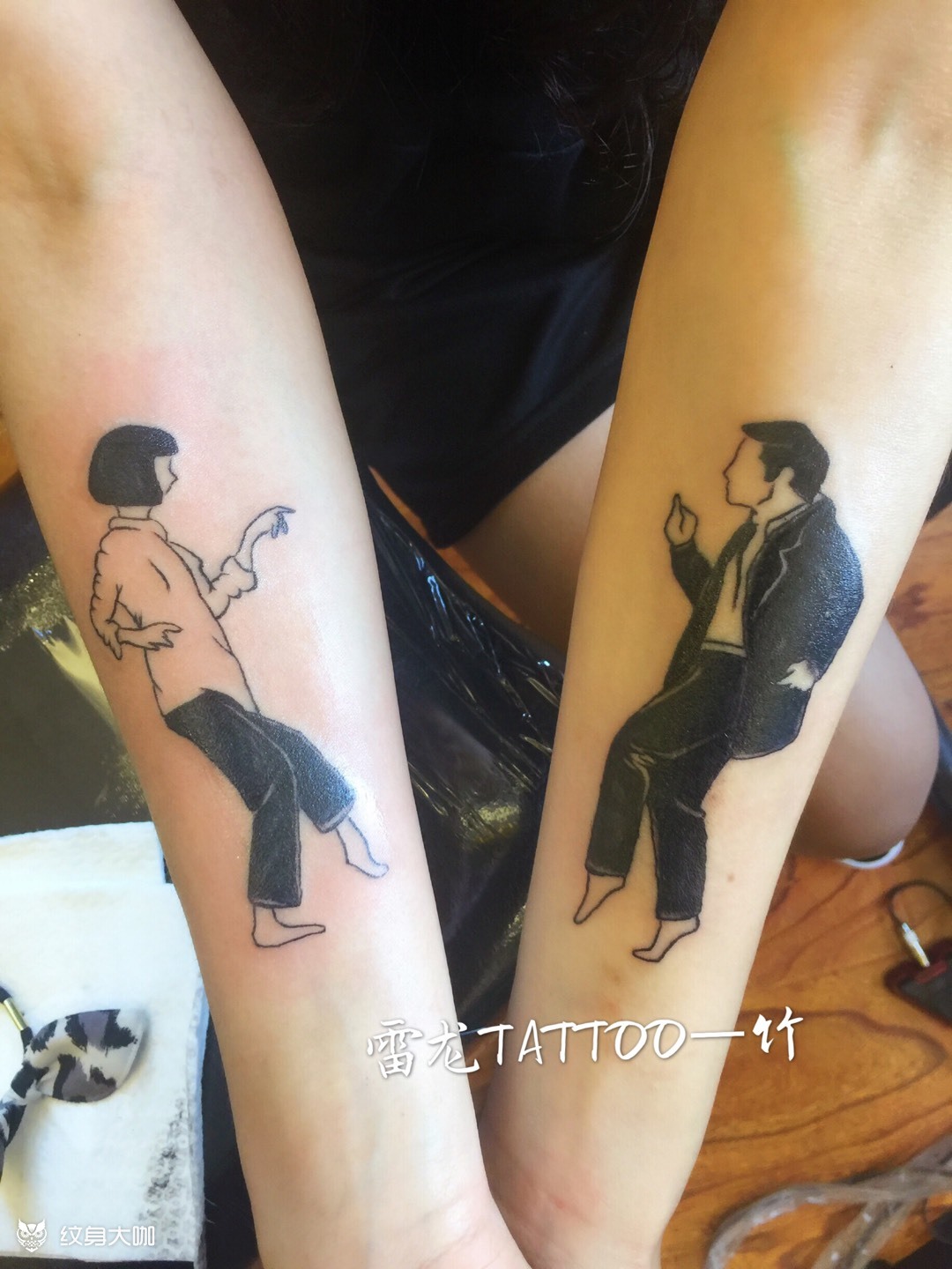 《低俗小说》_纹身图案手稿图片_姚朗的纹身作品集