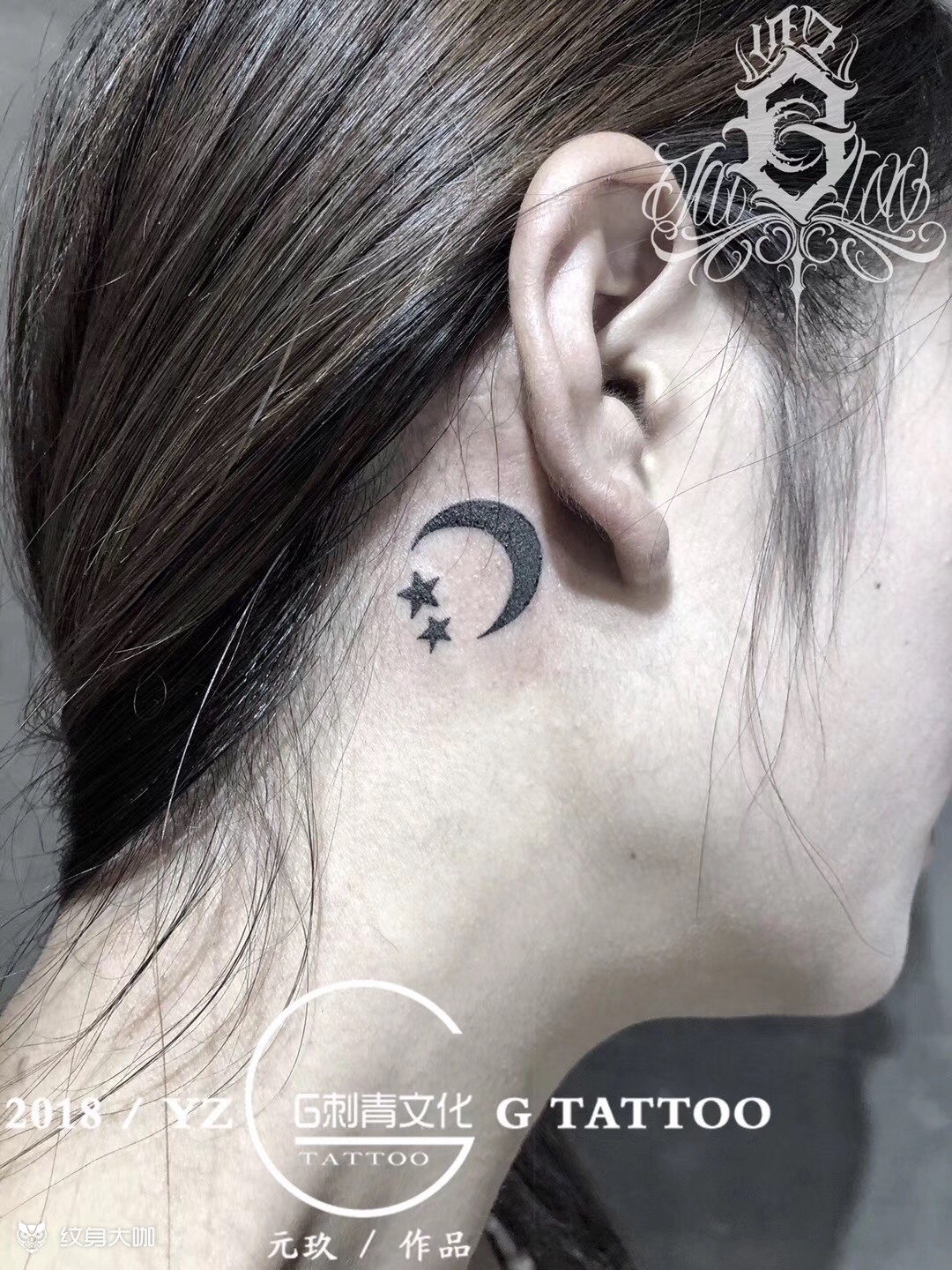 星月_纹身图案手稿图片_阿元的纹身作品集