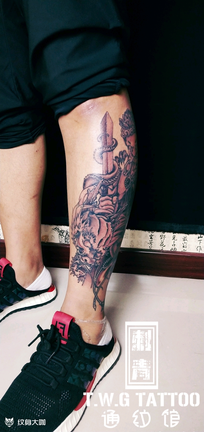 不动明王_纹身图案手稿图片_通纹馆~纹财的纹身作品集