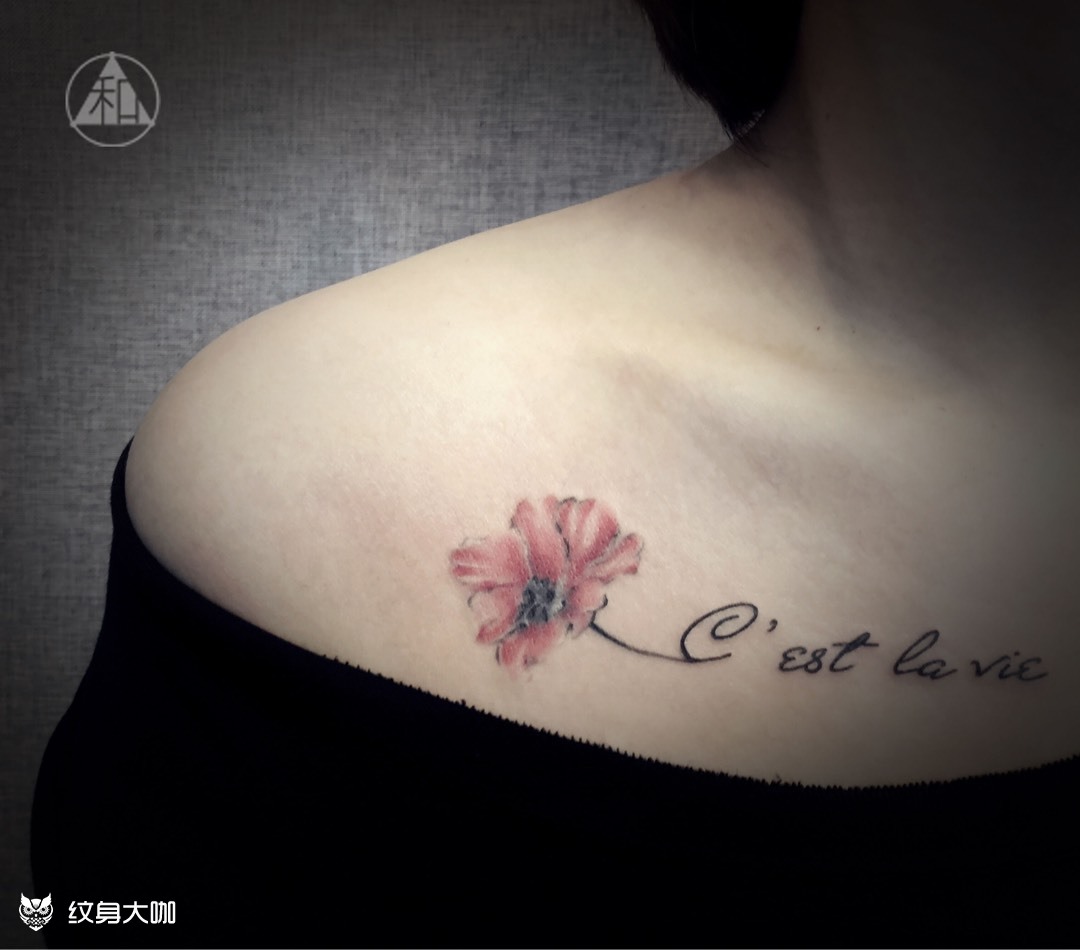 罂粟花_纹身图案手稿图片_云龙的纹身作品集