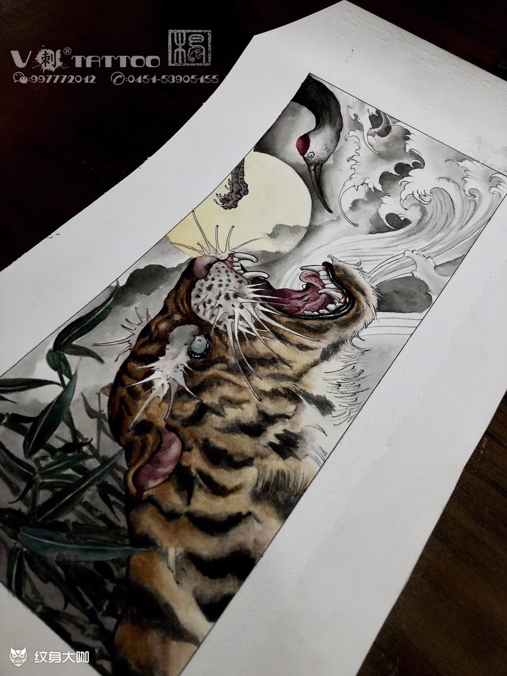 纹身图案手稿图片_木易的纹身作品集