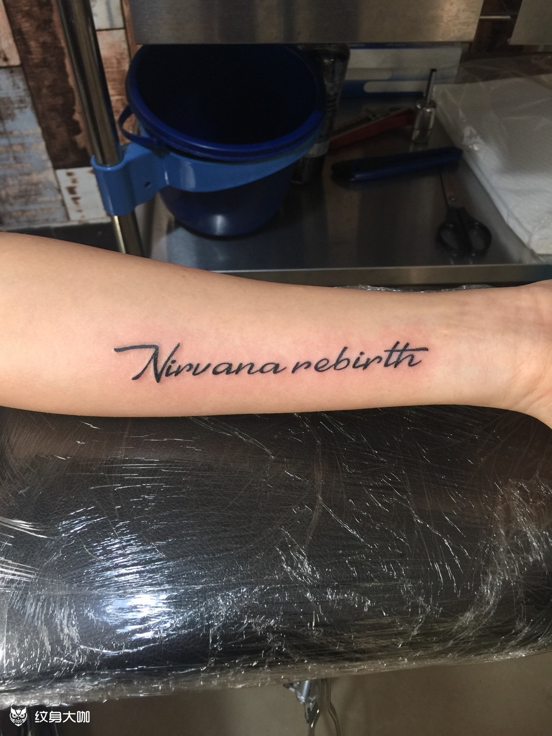 小手臂内侧英文_纹身图案手稿图片_张送的纹身作品集