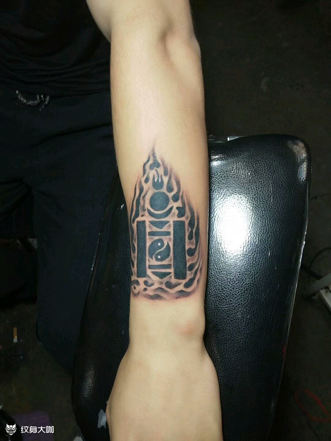 蒙古国旗_纹身图案手稿图片_李志磊的纹身作品集