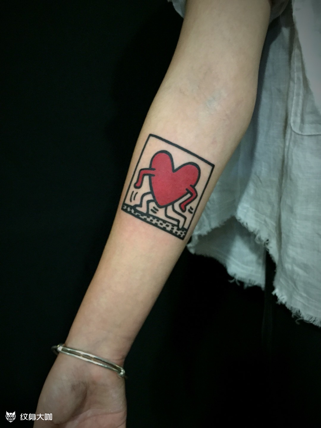 爱心_纹身图案手稿图片_老李的纹身作品集