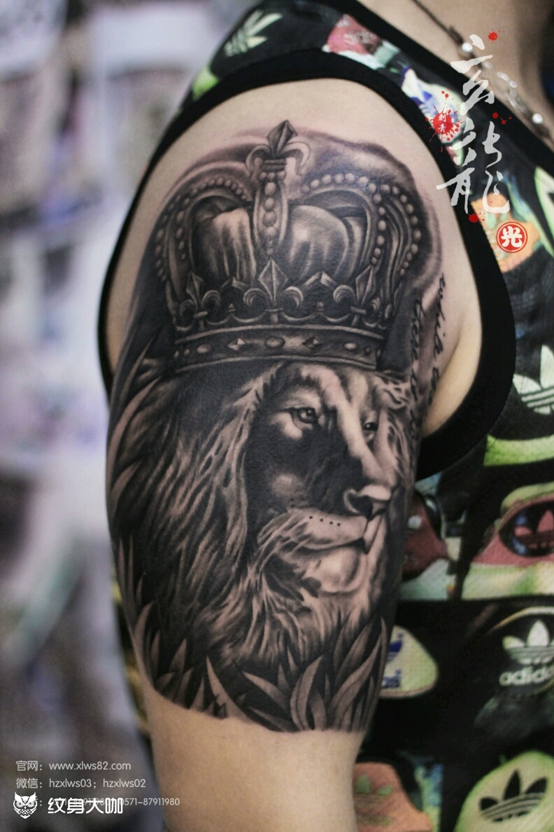 狮子_纹身图案手稿图片_余元光的纹身作品集