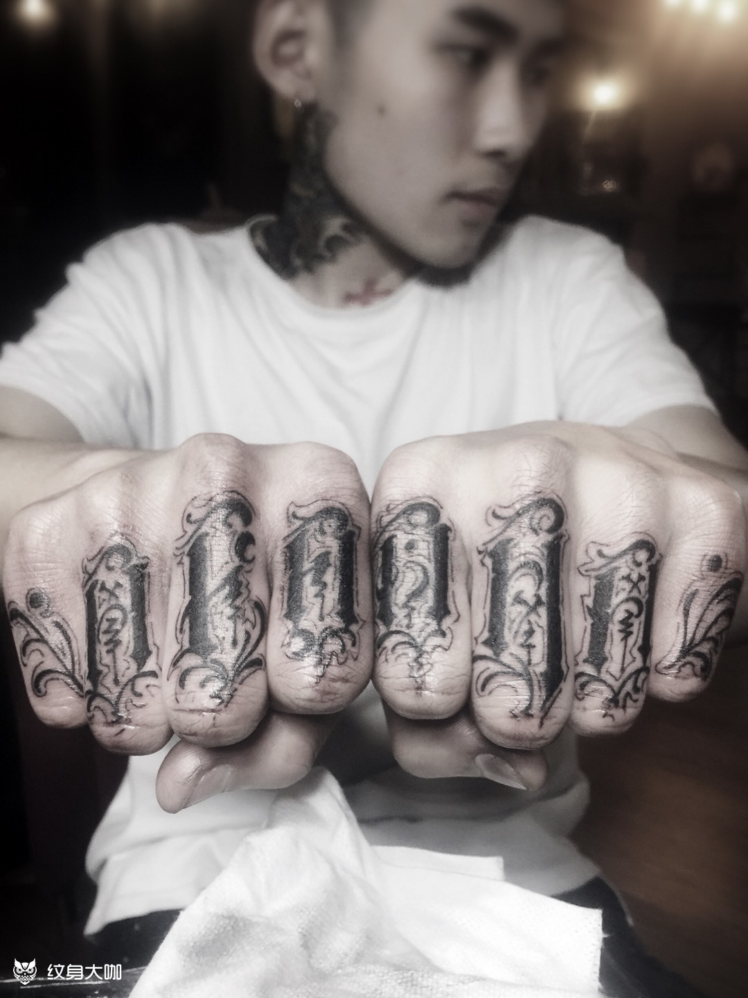 帅哥手指花体字_纹身图案手稿图片_小鹏塔图的纹身作品集