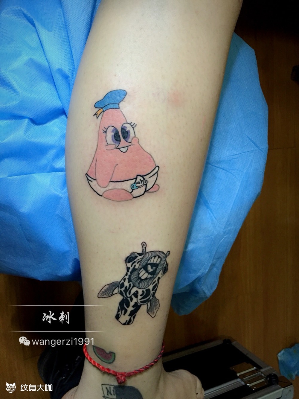 派大星_纹身图案手稿图片_啊冰的纹身作品集