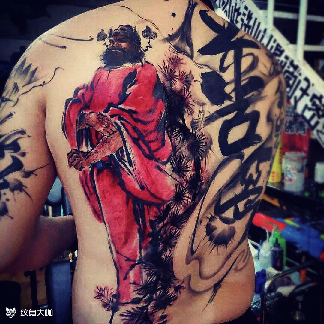 钟馗_纹身图案手稿图片_李纹肆的纹身作品集