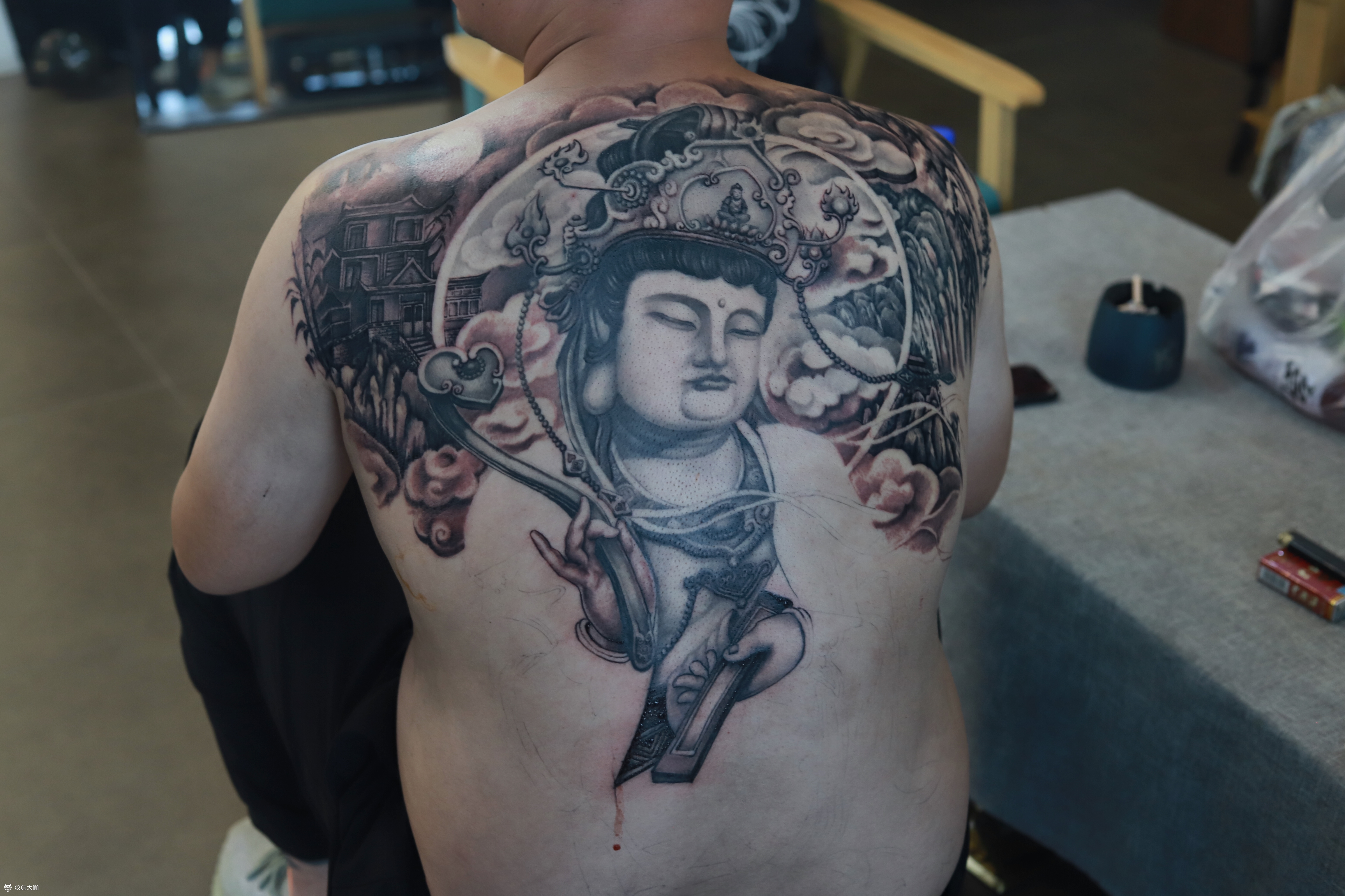 满背普贤菩萨未完成_纹身吧社区 - 纹身大咖