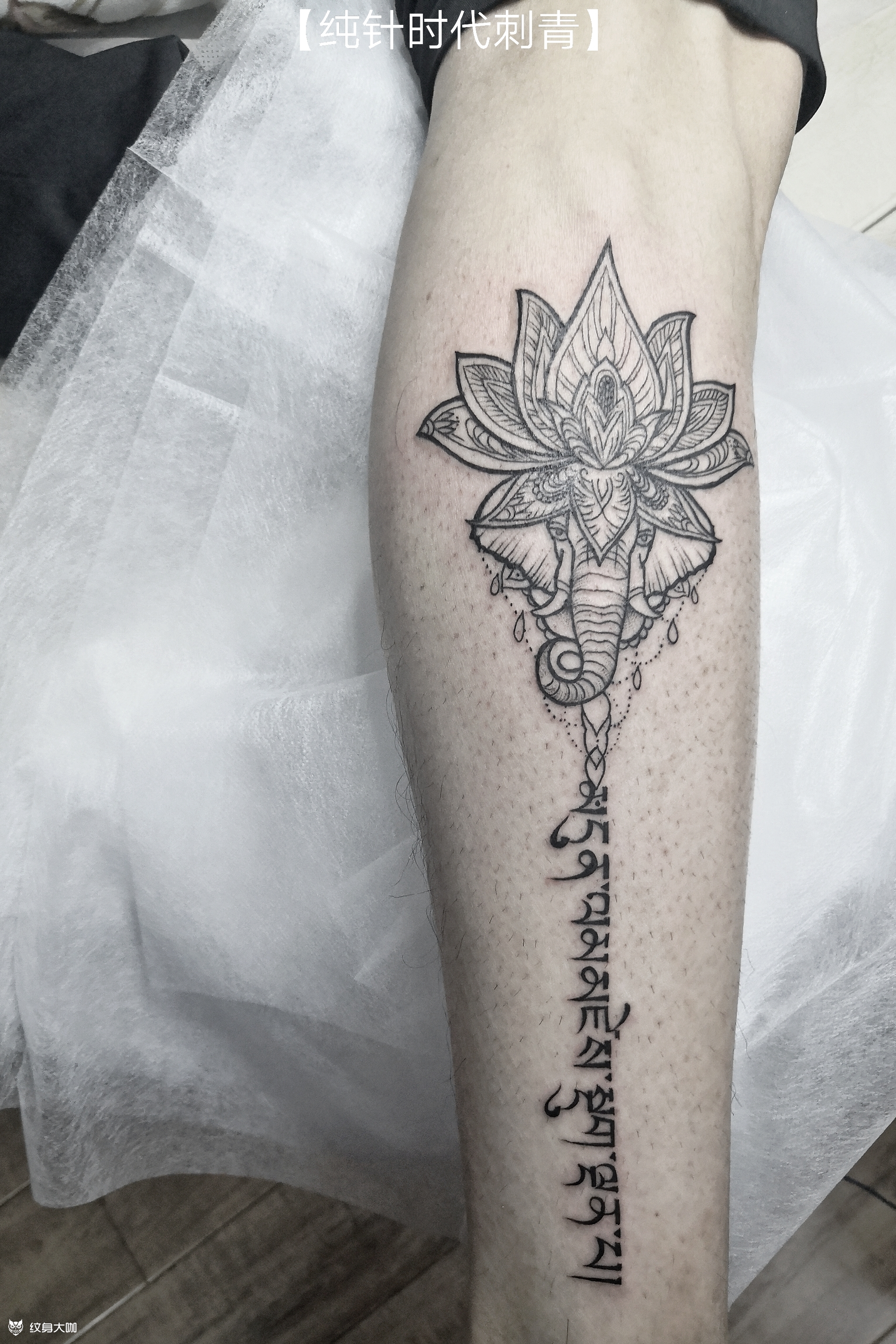 藏文_纹身图案手稿图片_花火的纹身作品集