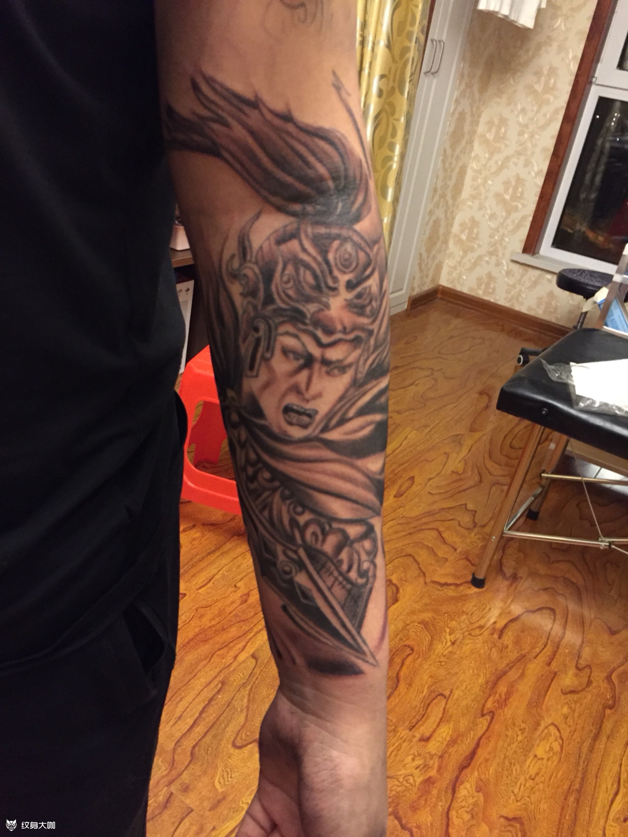 赵云修改_纹身图案手稿图片_兴浩的纹身作品集