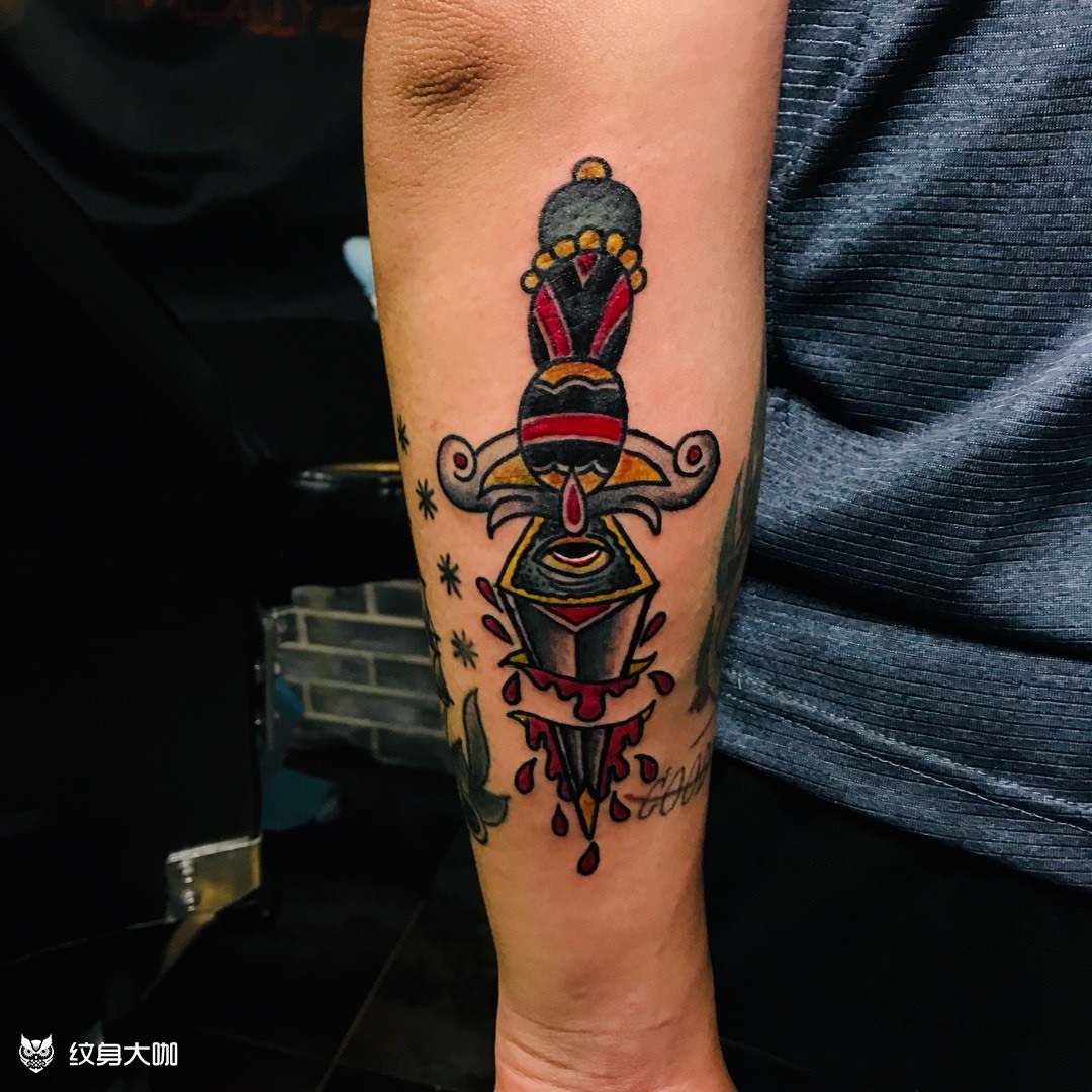 old school-_纹身图案手稿图片_8l的纹身作品集