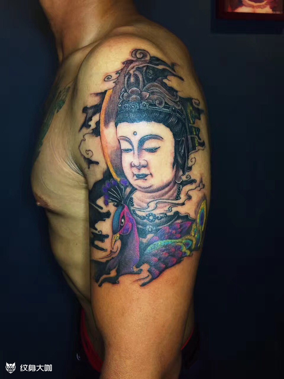 文殊菩萨_纹身图案手稿图片_海南《龙门刺客》的纹身作品集