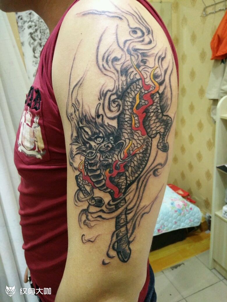 麒麟_纹身图案手稿图片_silence的纹身作品集