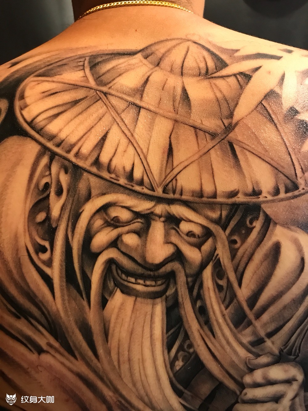 姜太公钓鱼_纹身图案手稿图片_伍浩澜的纹身作品集