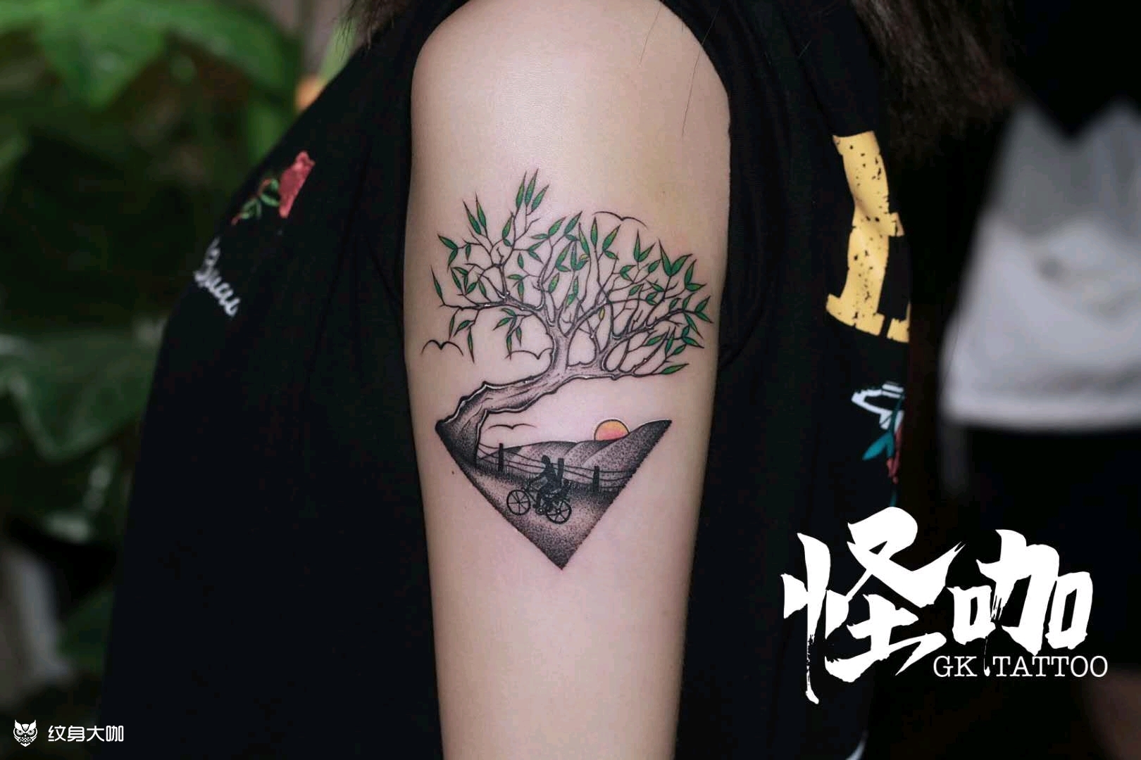 树_纹身图案手稿图片_石青的纹身作品集
