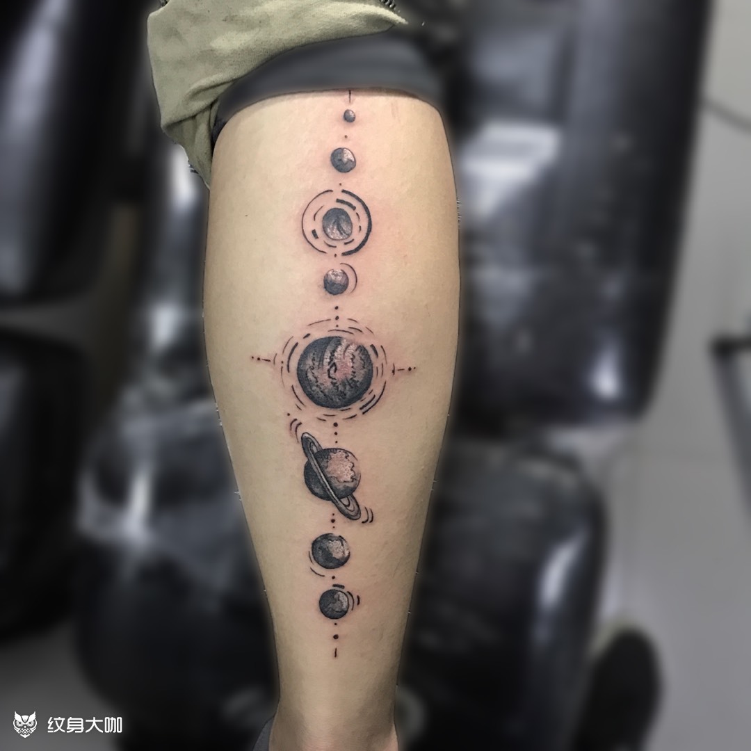 星球_纹身图案手稿图片_严涛的纹身作品集