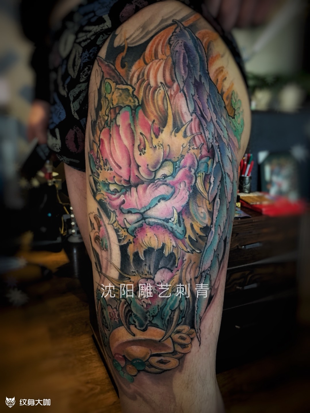 貔貅_纹身图案手稿图片_王俊刚的纹身作品集