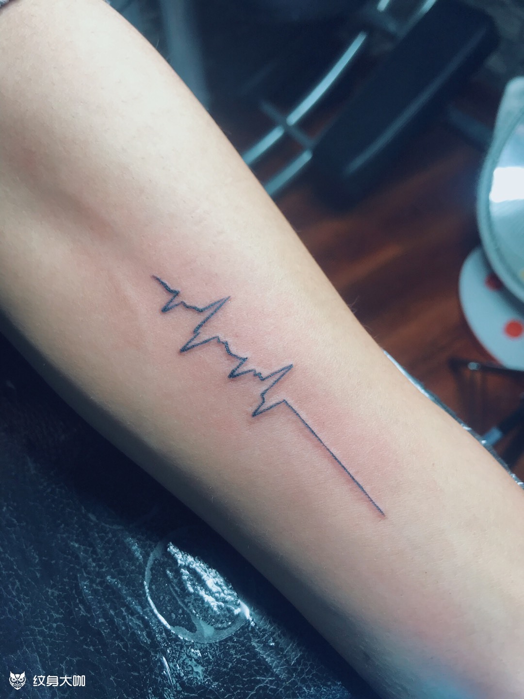 心电图_纹身图案手稿图片_刘琛的纹身作品集