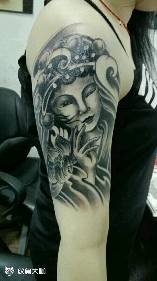 戏子情侣_纹身图案手稿图片_段晓红的纹身作品集
