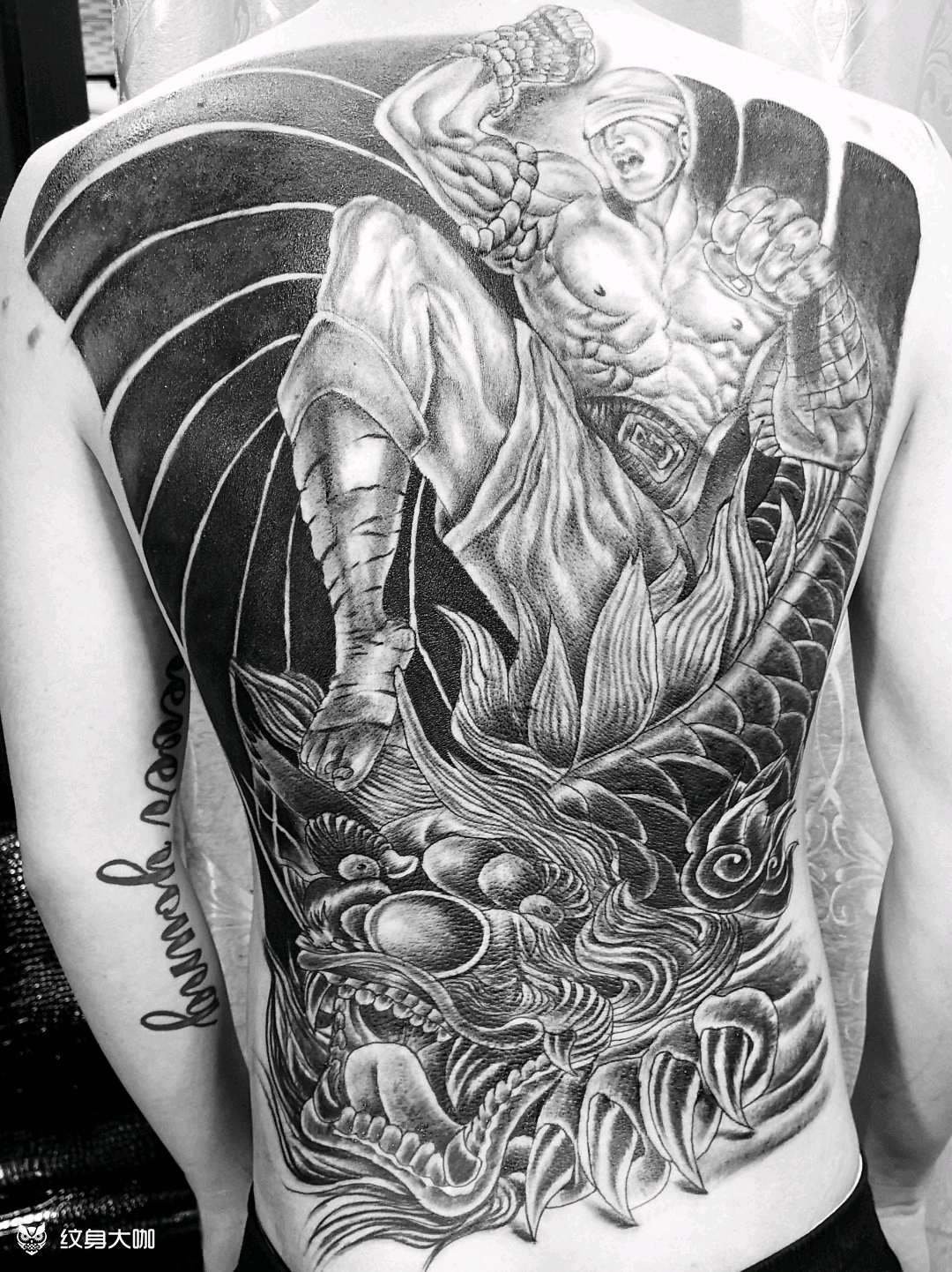 盲僧_纹身图案手稿图片_重庆周鹏的纹身作品集