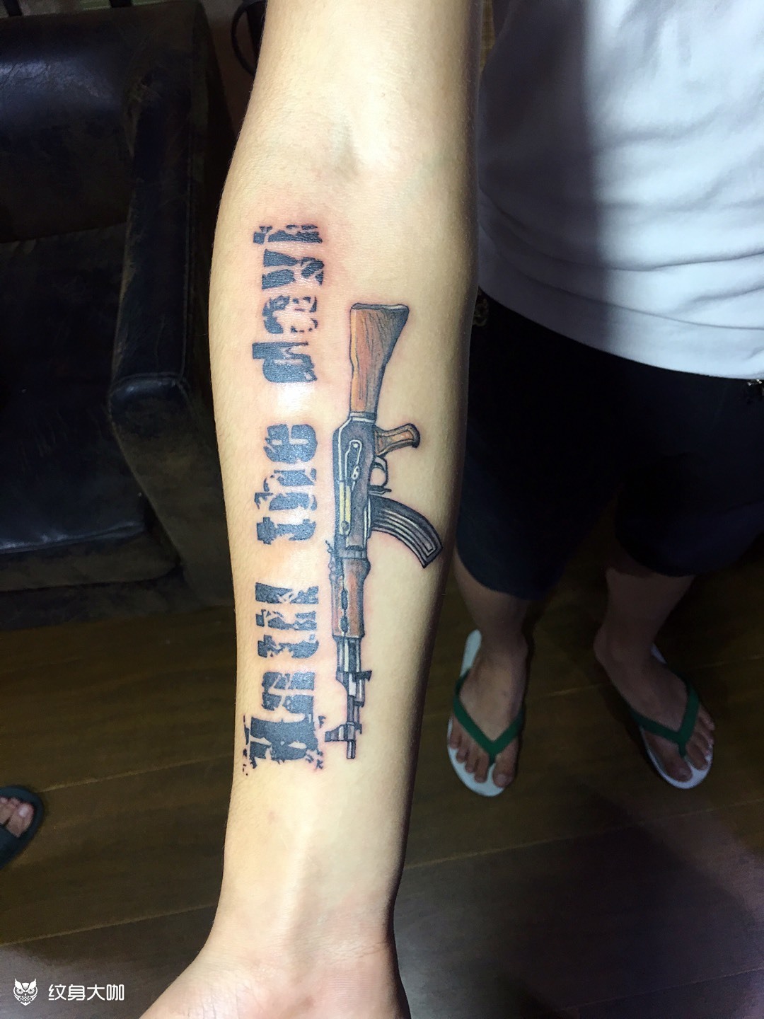 ak47_纹身图案手稿图片_巴条的纹身作品集