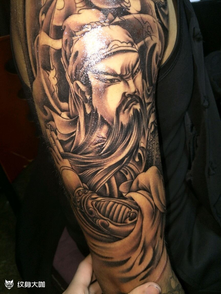 关二爷_纹身图案手稿图片_高刘忠的纹身作品集