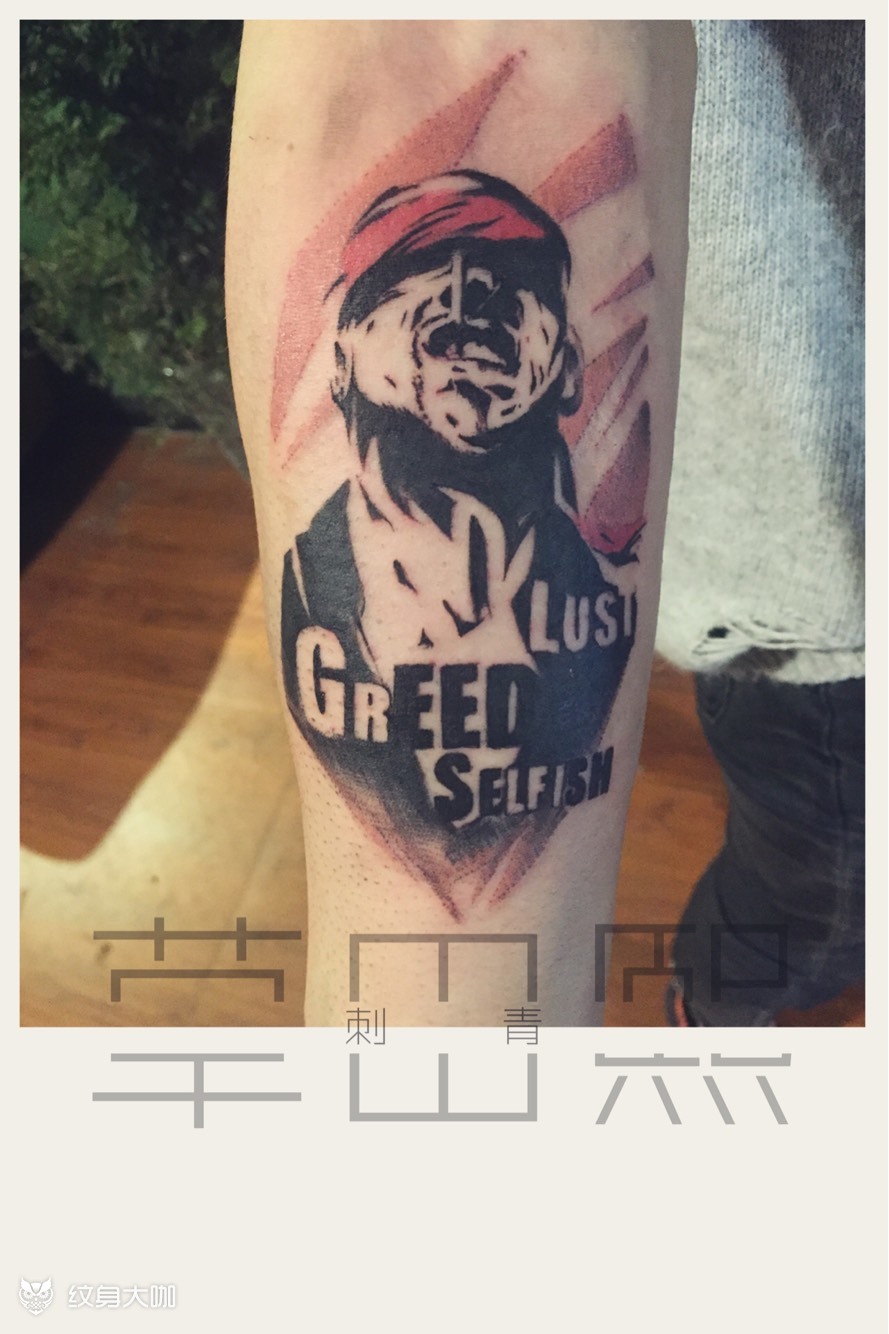 盲僧_纹身图案手稿图片_云端刺客老王的纹身作品集