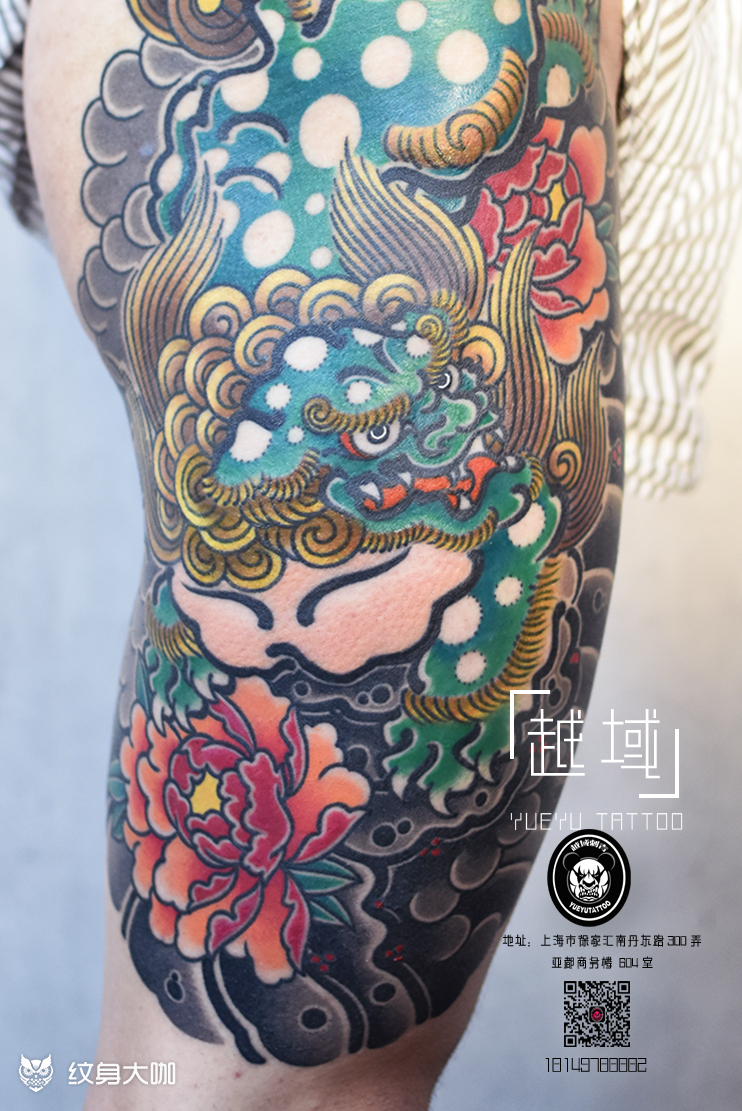 唐狮纹身图案在日本旅居多年的_纹身吧社区 - 纹身大咖