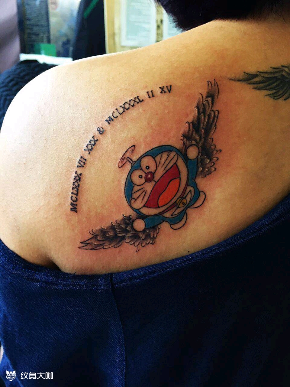 机器猫_纹身图案手稿图片_一媚阳光的纹身作品集