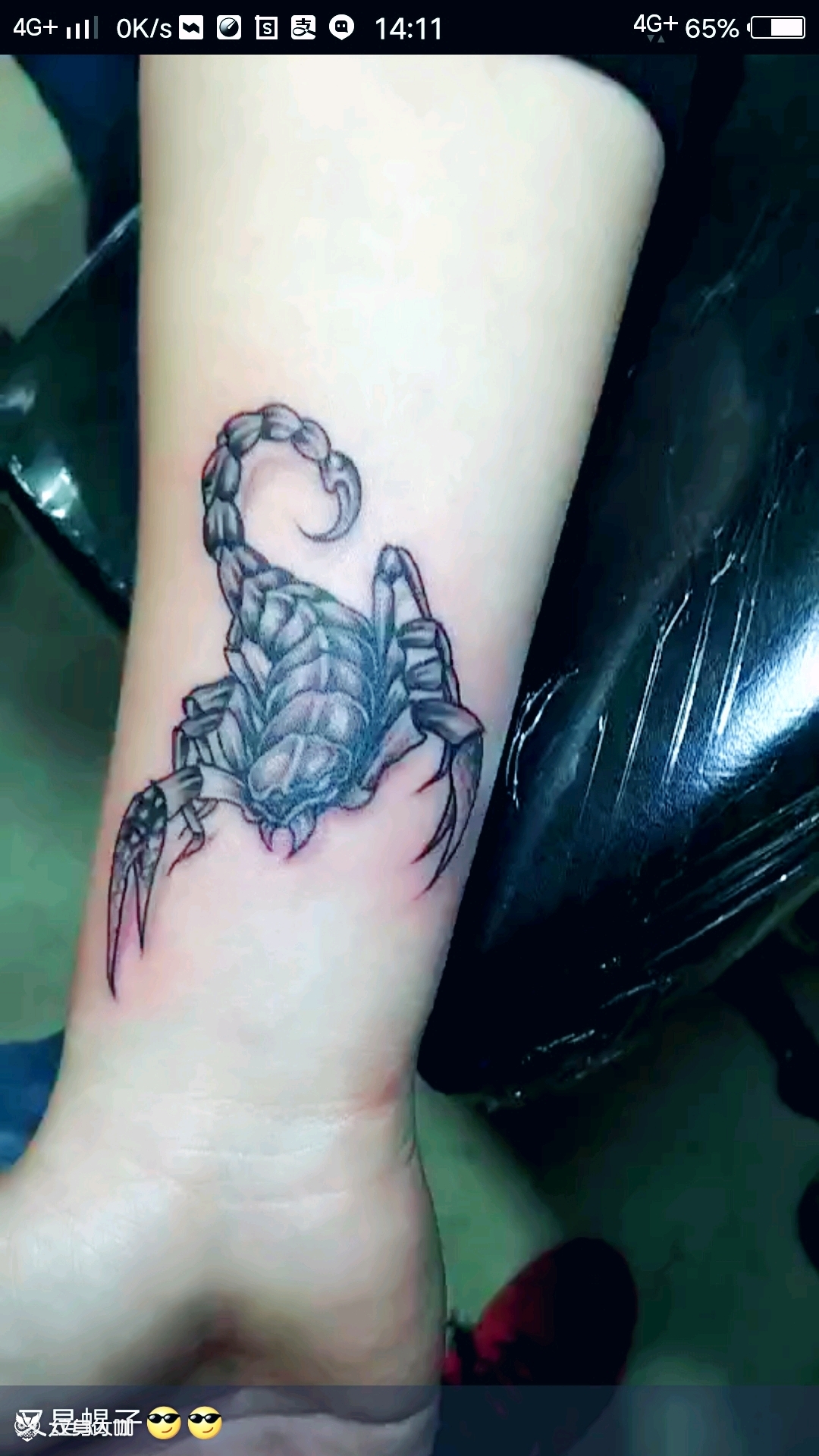 蝎子_纹身图案手稿图片_鹏哥的纹身作品集