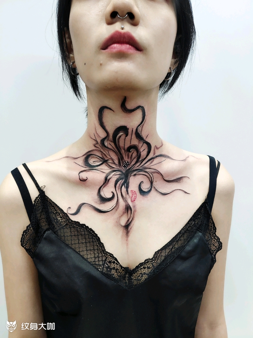 彼岸花_纹身图案手稿图片_针惜tattoo的纹身作品集